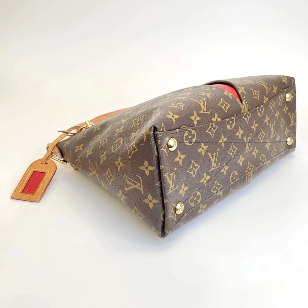 Louis Vuitton Louis Vuitton Red Monogram Canvas and Leather V Tote Bag 9