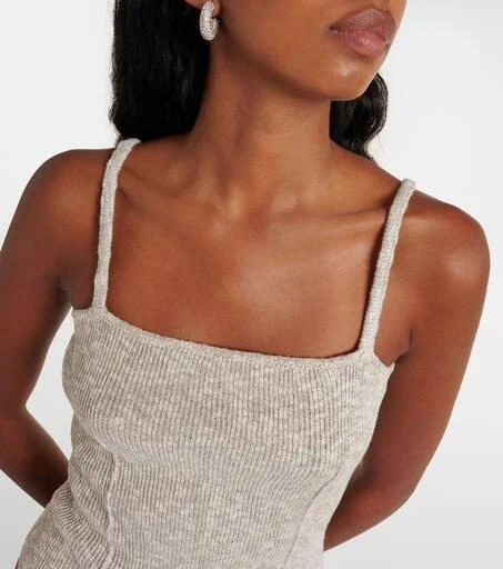 Magda Butrym Knitted linen and cotton bodysuit 5