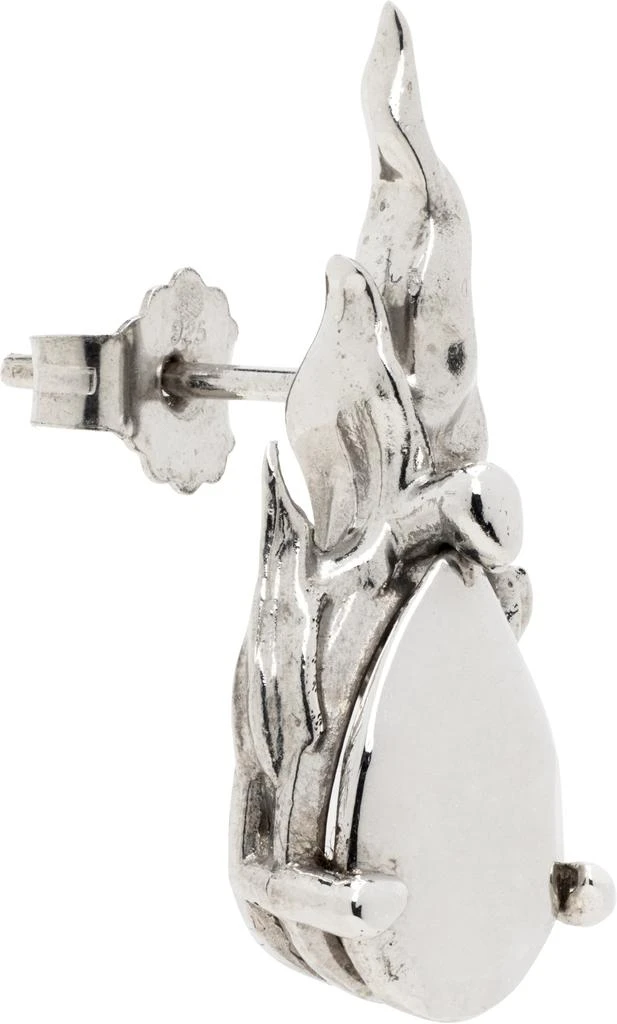 Alan Crocetti Silver Mini Hard Gem in Heat Single Earring 2
