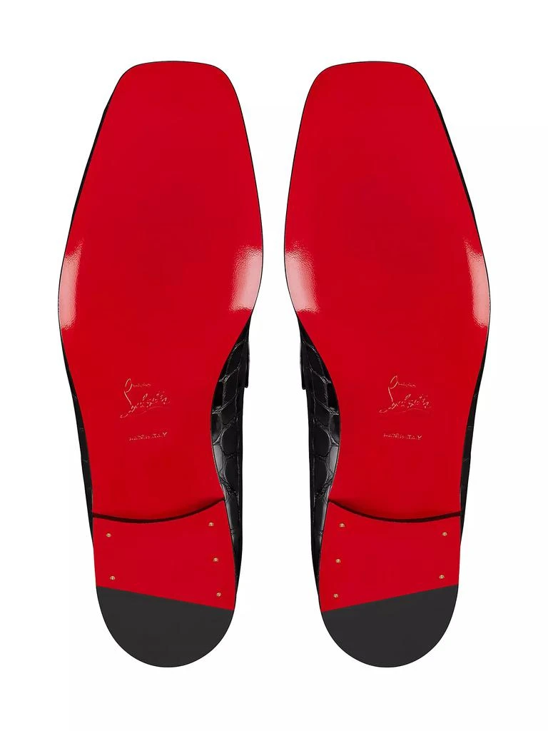 Christian Louboutin MJ Moc Man Crocodile-Embossed Leather Loafers 5