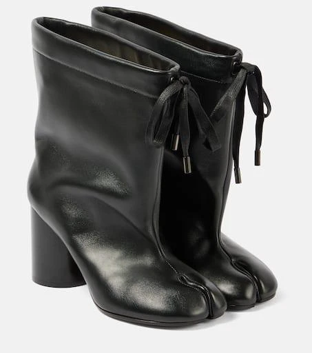 MAISON MARGIELA Tabi drawstring leather ankle boots 1