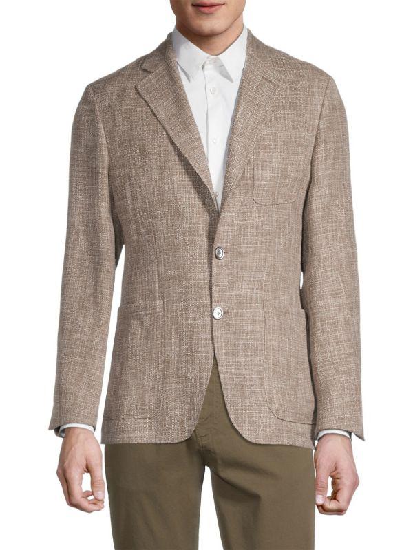 Canali Textured Tweed Blazer