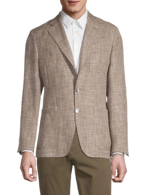 Canali Textured Tweed Blazer 1