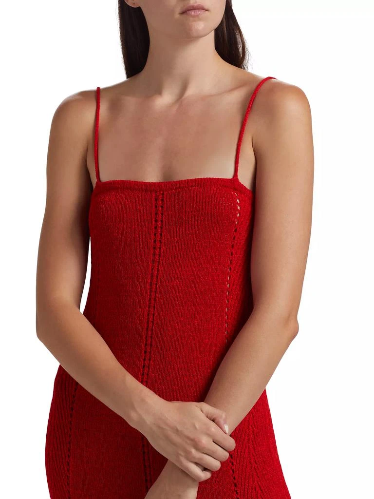 Proenza Schouler Suki Pointelle-Knit Slipdress 6
