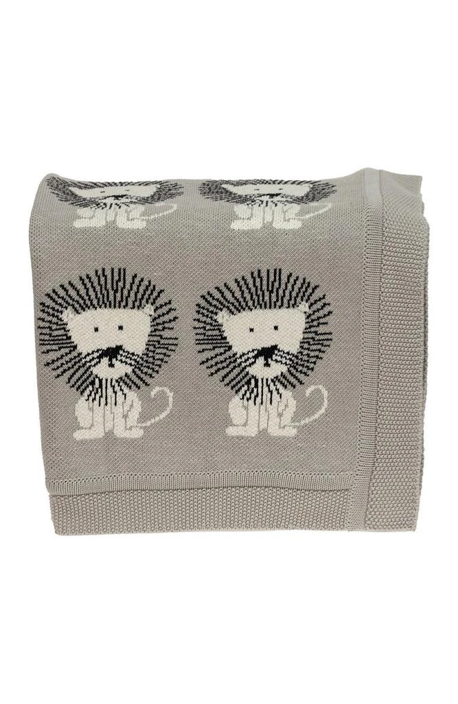 Parkland Lion King Transitional Light Grey Knitted 32" x 40" Baby Blanket 5