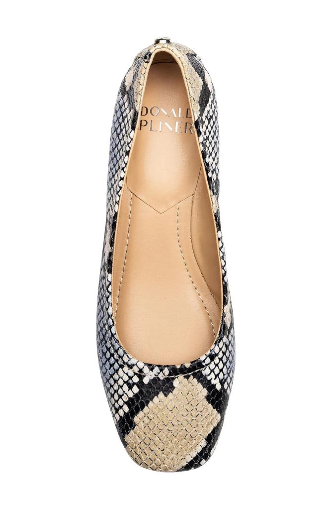 Donald Pliner Snakeskin Print Mid Heel Pump 4