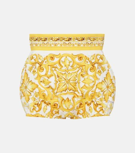 Dolce 
Gabbana Majolica high-rise cotton shorts 1