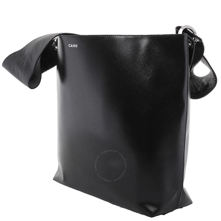 Cahu Black Leather Tote Bag 2
