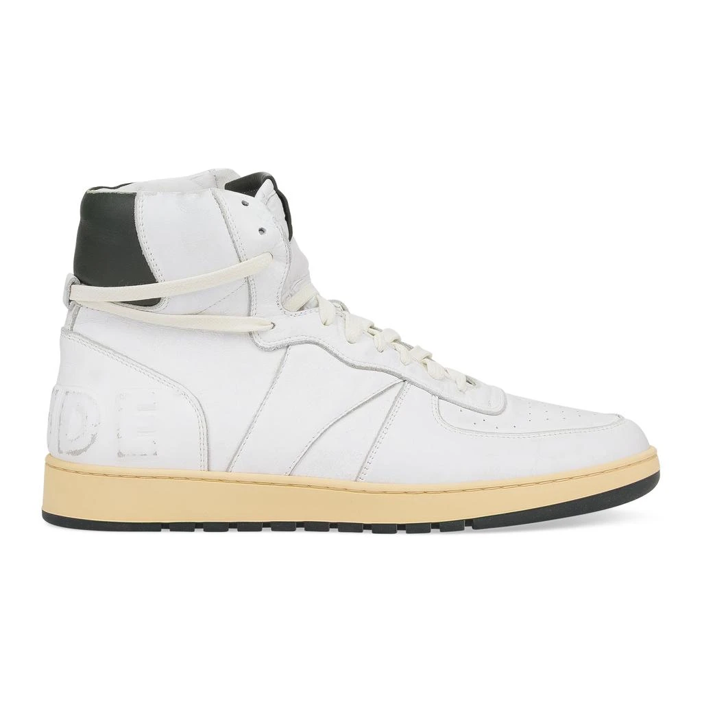 Rhude WHITE RHECESS HIGH SNEAKERS