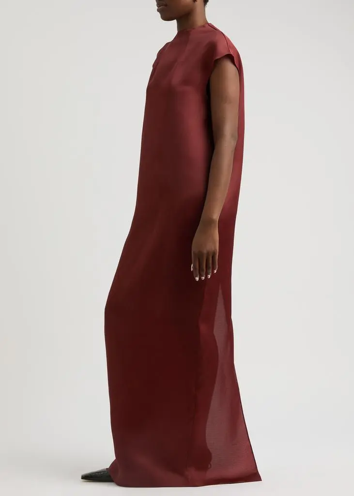 Khaite Lohan semi-sheer silk maxi dress 2