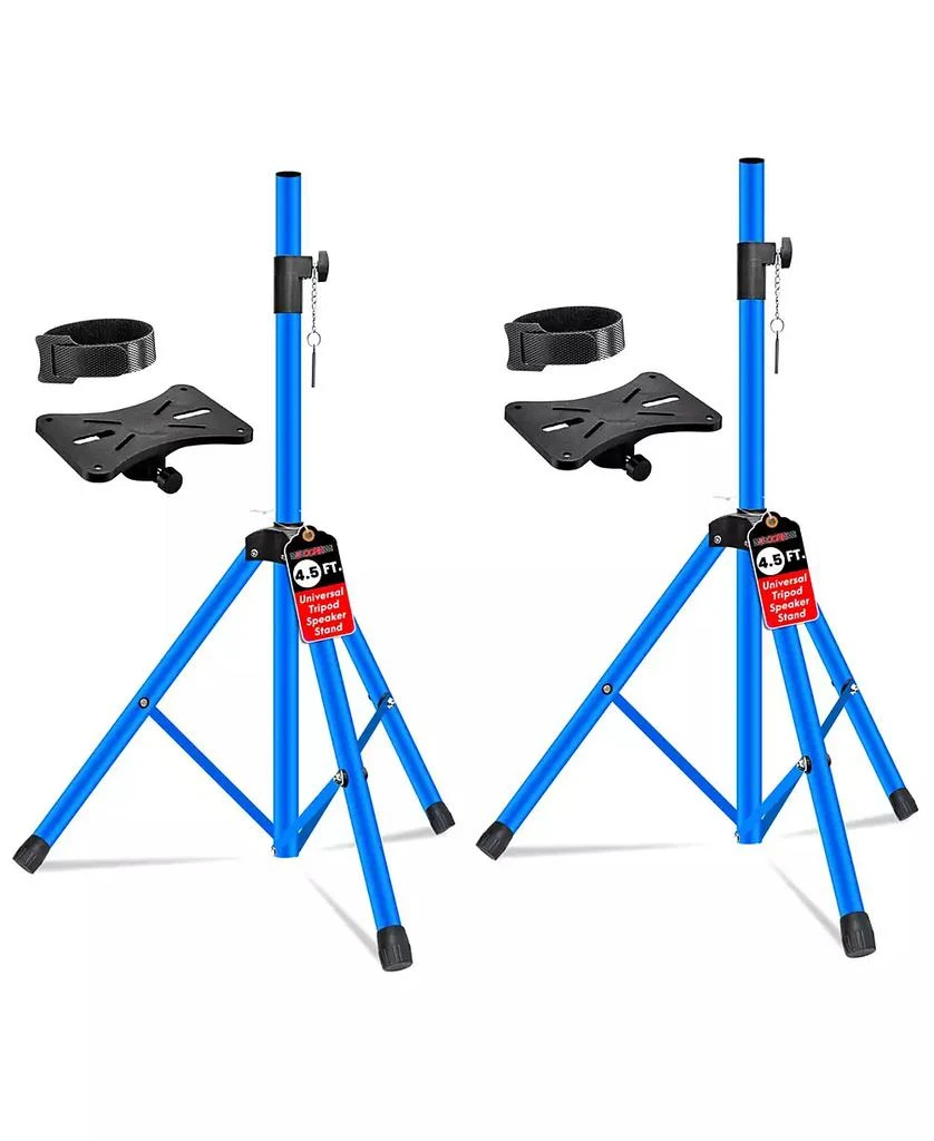 5 Core Speaker Stands Pair Adjustable 54 Inch Tripod 132 lbs Capacity 35mm Mount for DJ PA Use