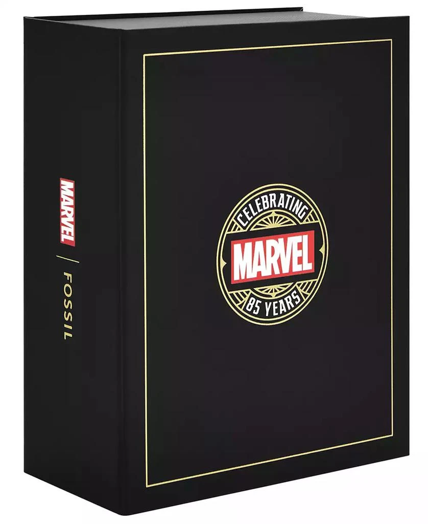 Fossil Unisex Marvel x Limited Edition Automatic Red and Black Nylon and Leather Watch, 42mm 10