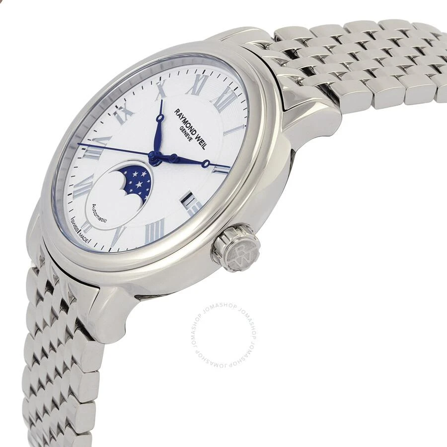 Raymond Weil Maestro Automatic Moon Phase White Dial Men's Watch 2879-ST-00308 2
