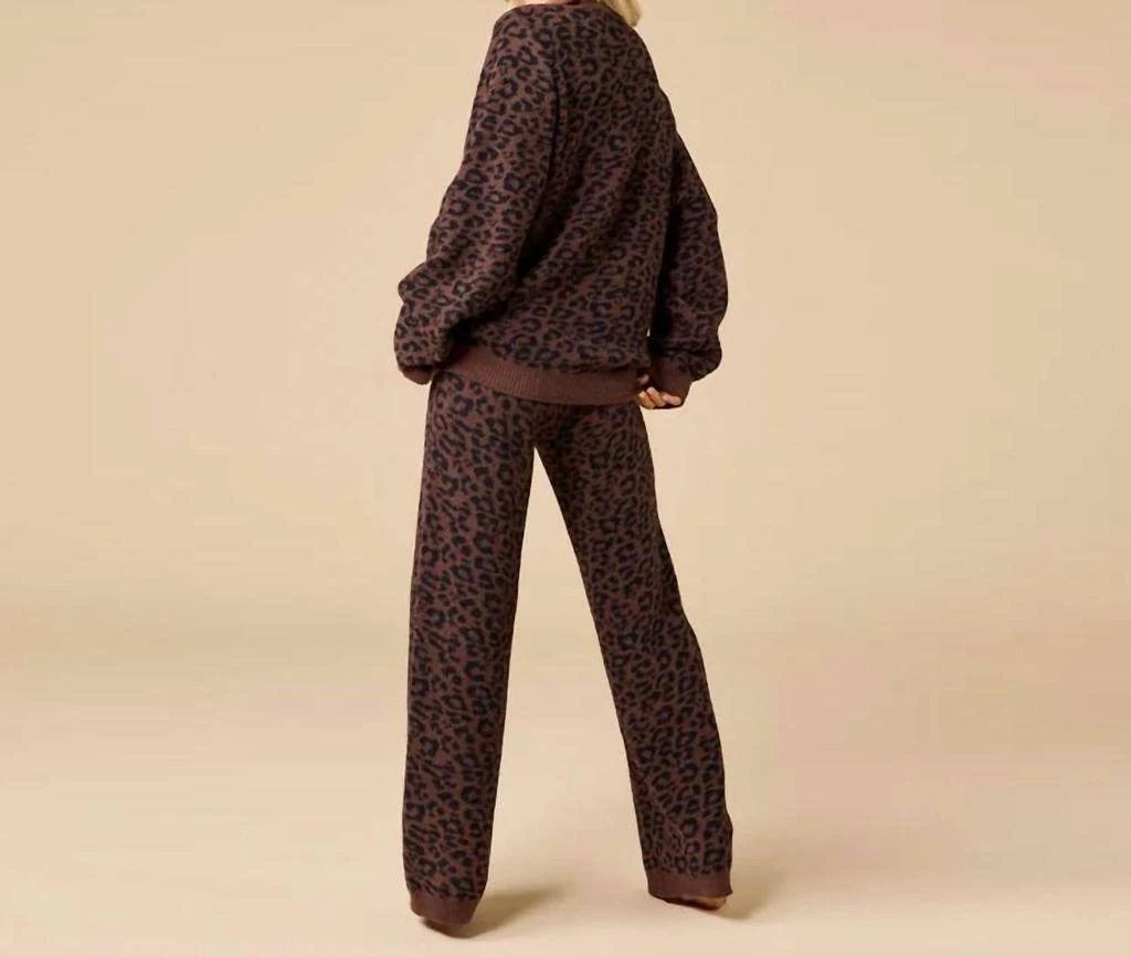 SOFTiES Softies - Marshmallow Leopard Print Crew Neck Lounge Set 2