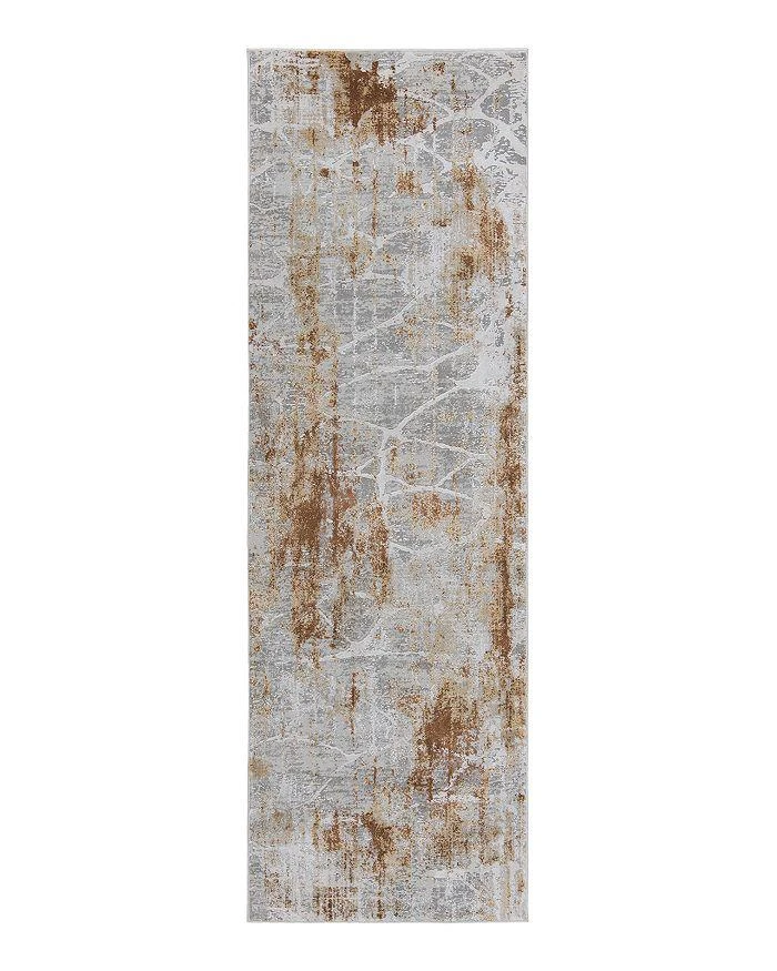 Kenneth Mink Alloy ALL342 Runner Area Rug, 2'6" x 8' 1