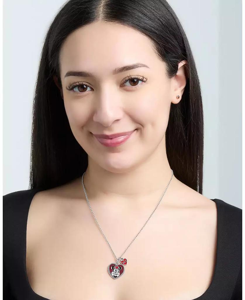 Disney Mickey & Minnie Mouse Heart Necklace Set of 3