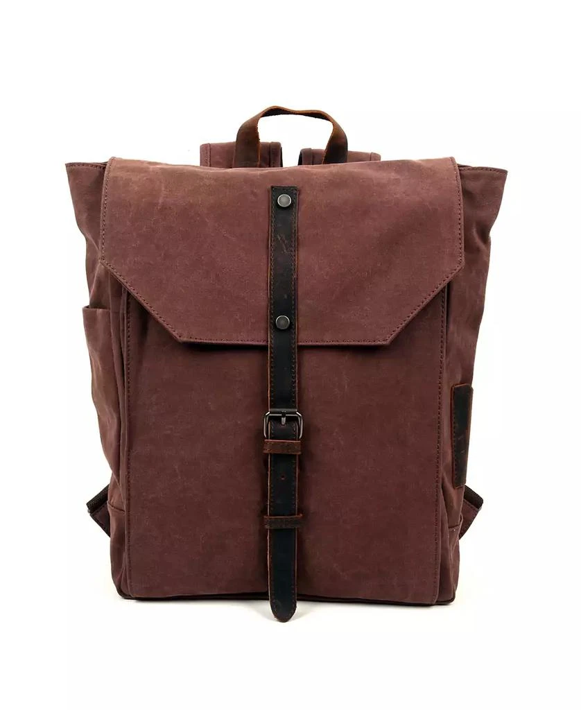 TSD BRAND Sunny Trail Canvas Backpack Handbag 1