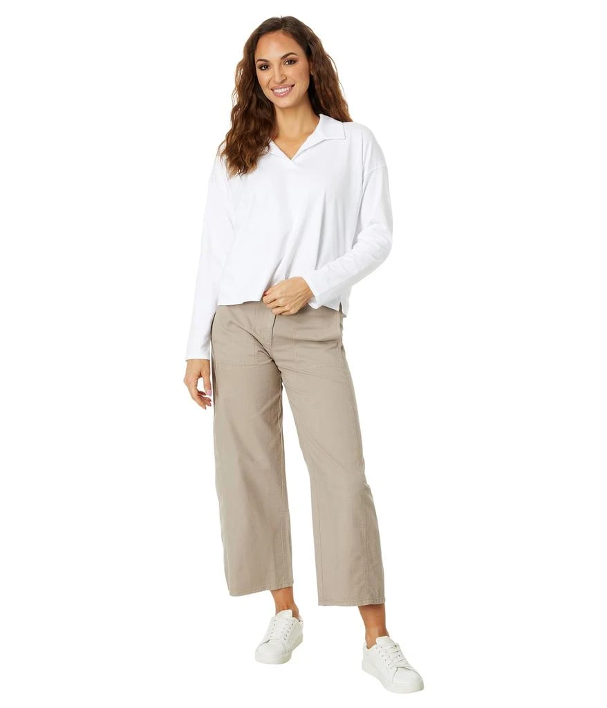 Eileen Fisher Boxy Henley Top 4