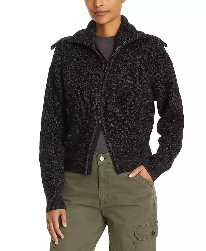 BASS OUTDOOR Women's Funnel-Neck Zippered Sweater 6