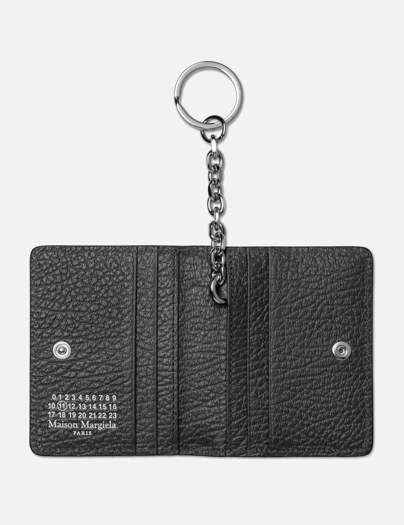 MAISON MARGIELA CARD HOLDER CLIP 2 KEY RING GRAINY LEATHER 3