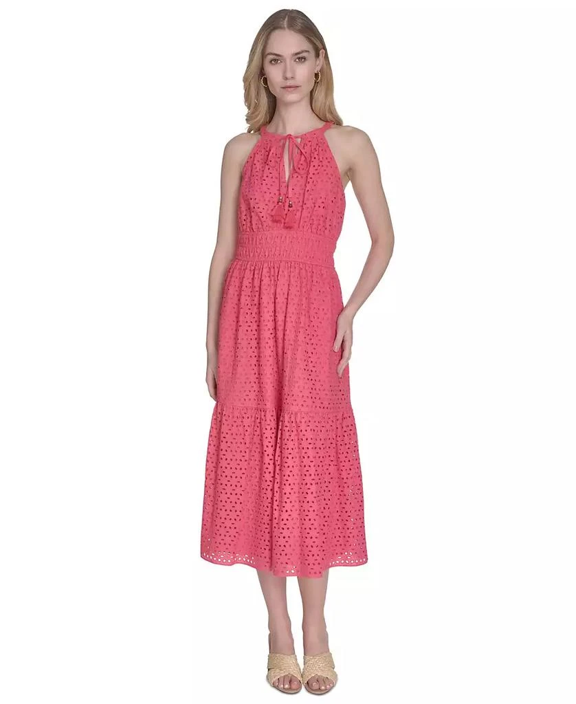 Shop Petite Cotton Tie-Neck Sleeveless Tiered Dress on Sale at BeyondStyle   Get 82% Off Petite Cotton Tie-Neck Sleeveless Tiered Dress with  Limited-Time Flash Deals, Exclusive Discounts, and Special Offers. Enjoy  Unbeatable