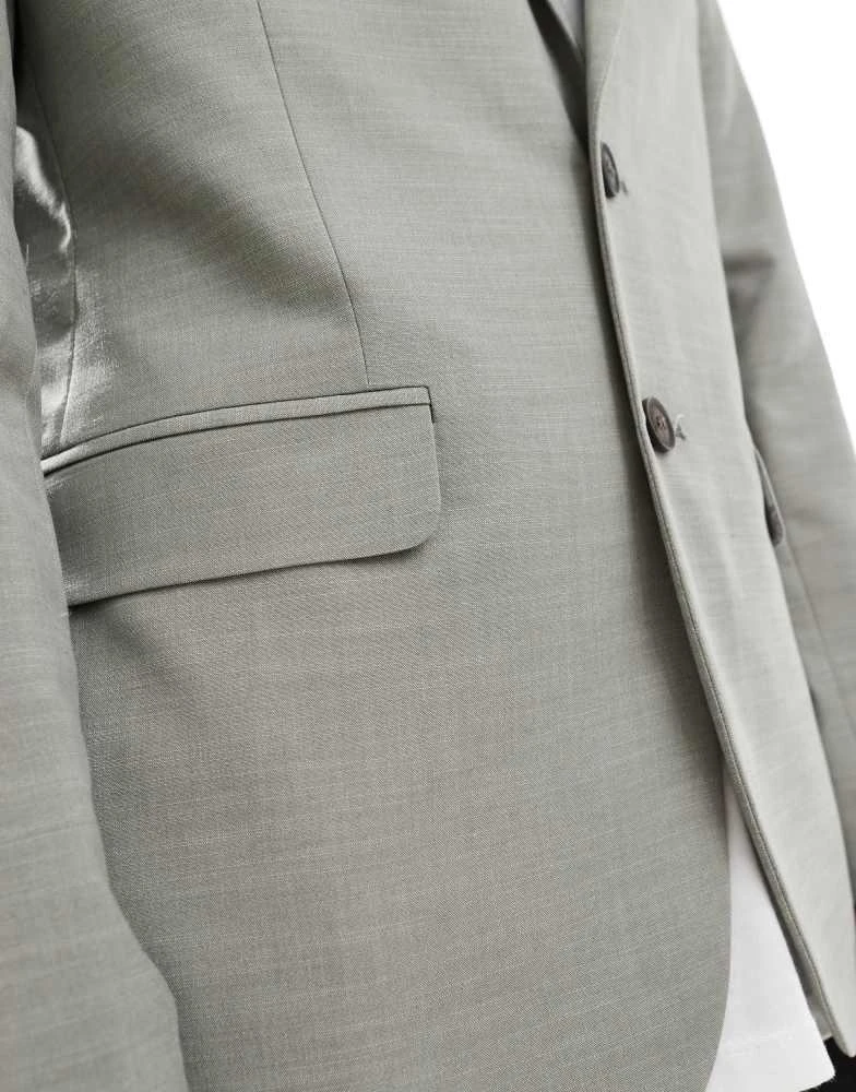 Ben Sherman Ben Sherman single breasted suit jacket in sage 5