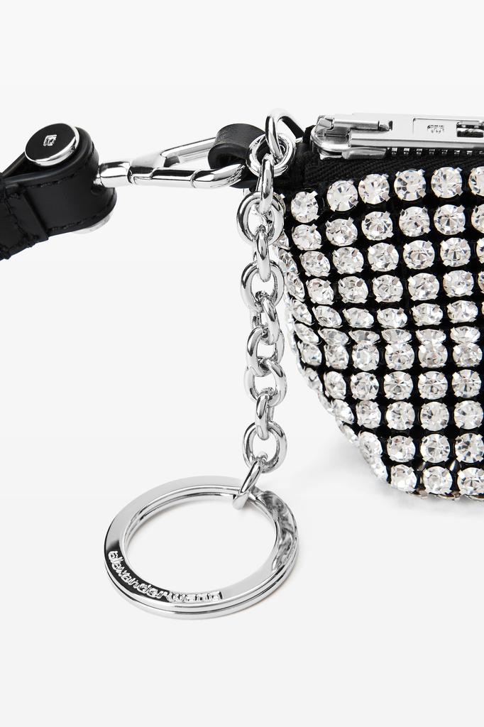 ★Alexander Wang★ シルバー Crystal メッシュ コインポーチ coin purse in crystal mesh in WHITE | alexanderwang®