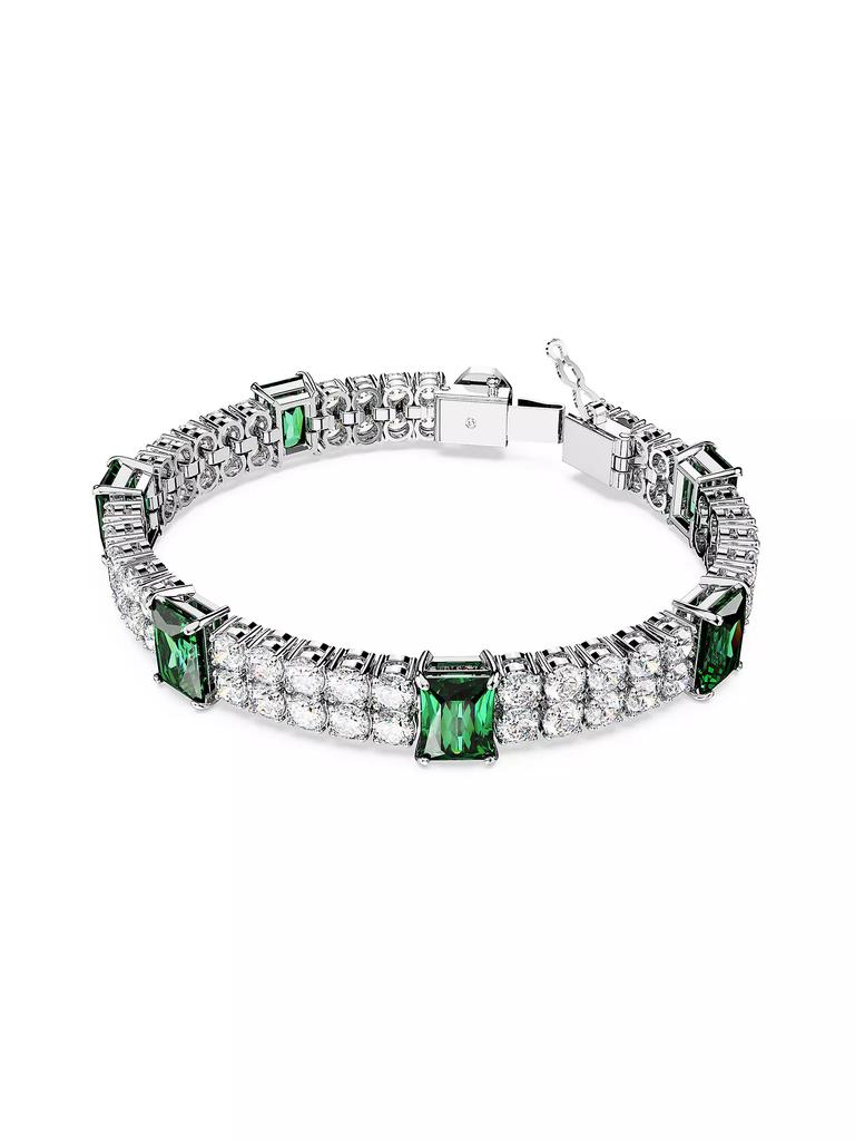 Swarovski Matrix Rhodium-Plated & Crystal Tennis Bracelet