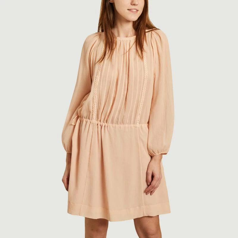 Shop Long Sleeve Dress Perfect Peach SEE BY CHLO on Sale at BeyondStyle   Get 40% Off Long Sleeve Dress Perfect Peach SEE BY CHLO with Limited-Time  Flash Deals, Exclusive Discounts, and
