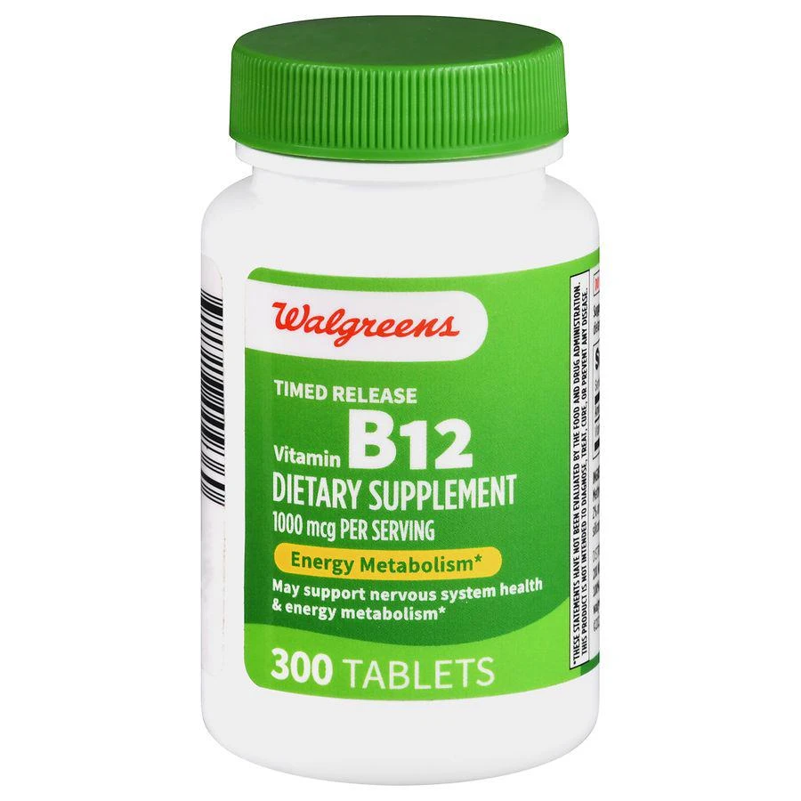 Walgreens Timed Release Vitamin B12 1000 mcg Tablets (300 days) 1