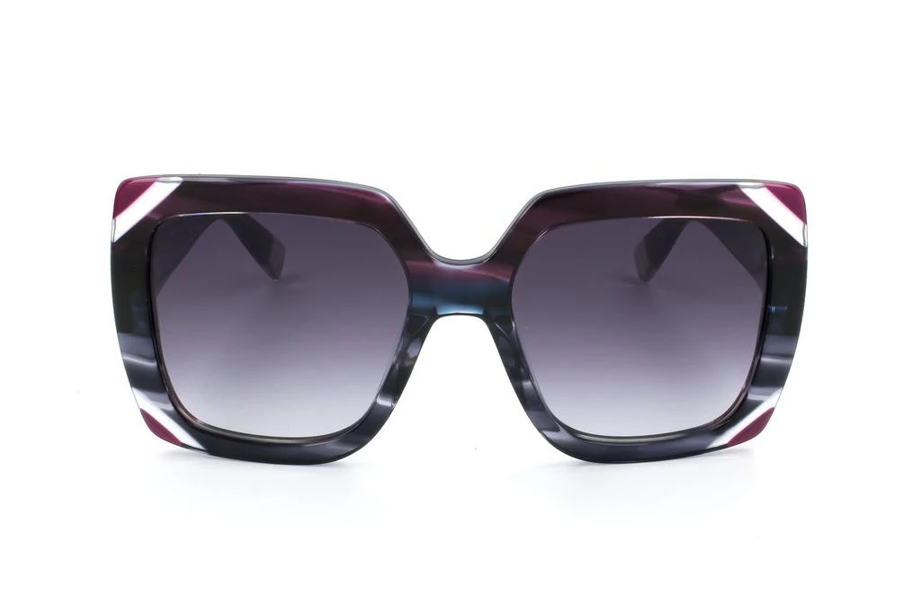 Furla Square Frame Sunglasses Authentic Amazon.com: Furla Sunglasses SFU 709 0700 : Clothing, Shoes  main image 4