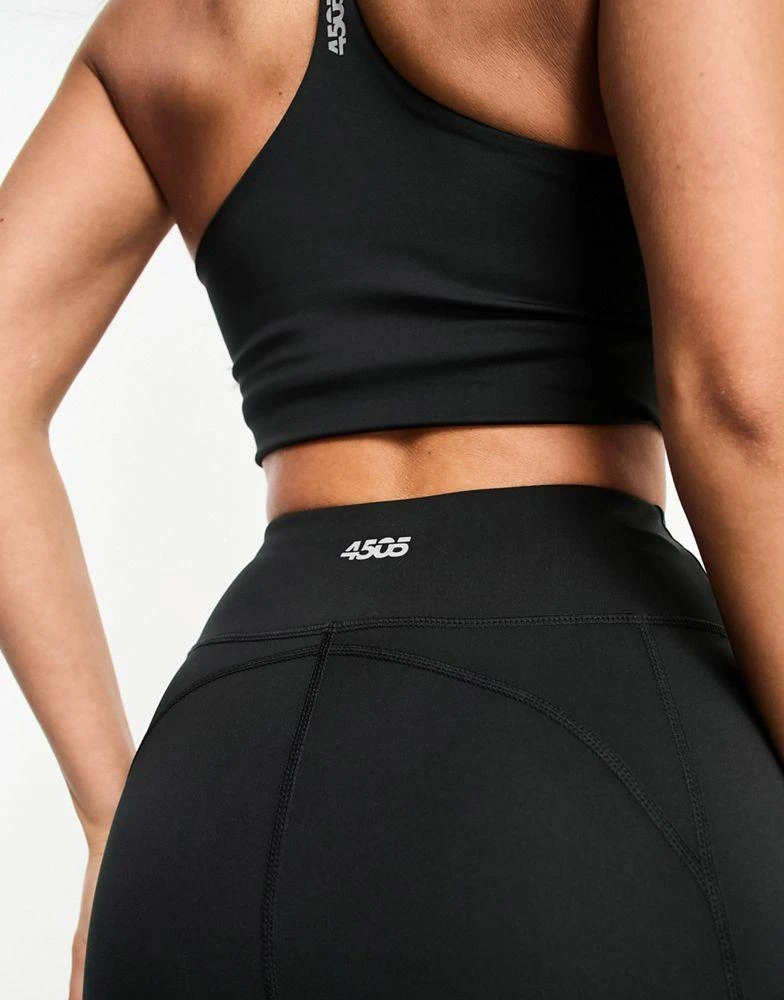 ASOS 4505 Icon active tie waist run legging with phone pocket in black 3
