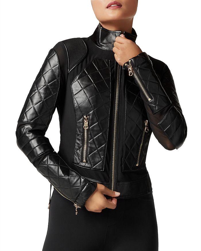 Blanc Noir Mesh Moto Jacket