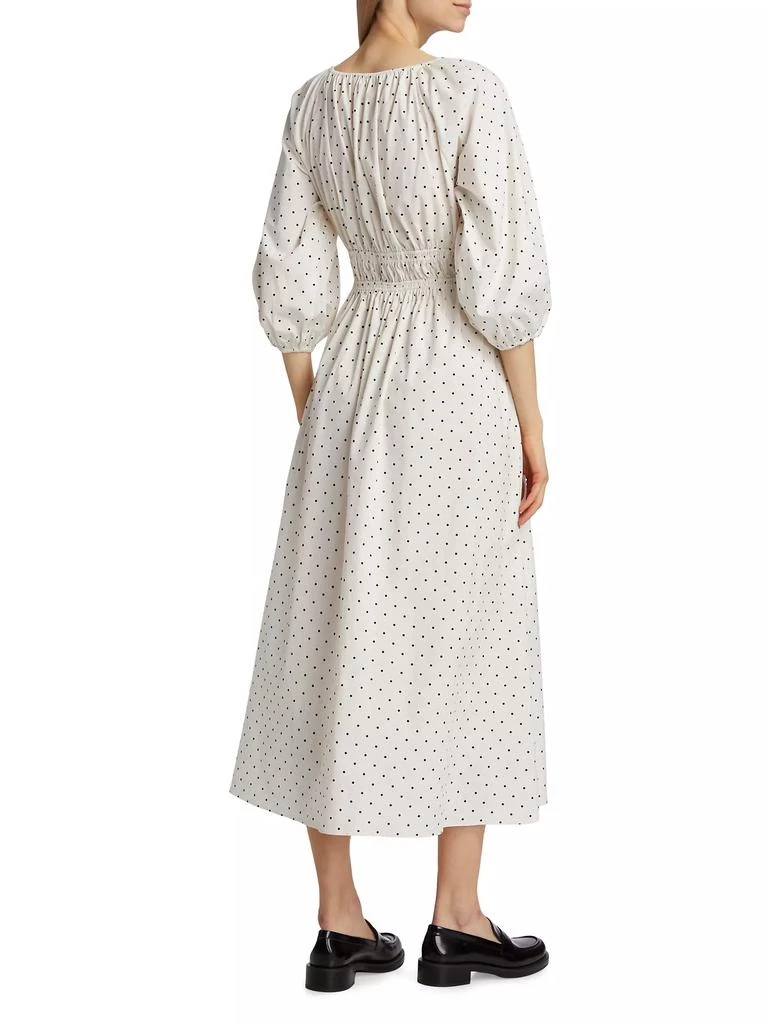 Wayf Veronica Polka Dot Cotton Maxi Dress 5