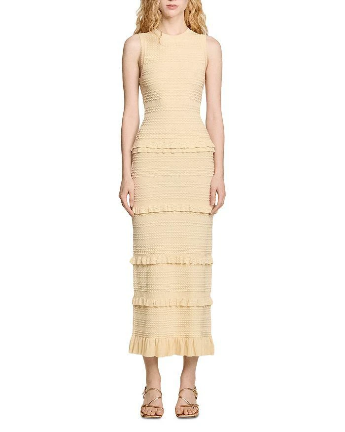 dress knitted green Eleonora Gottardi Side Slit Knit Dress | Green main image 0