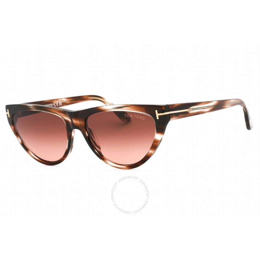 Tom Ford Tom Ford Gradient Bordeaux Cat Eye Ladies Sunglasses FT0990 55T 56 1