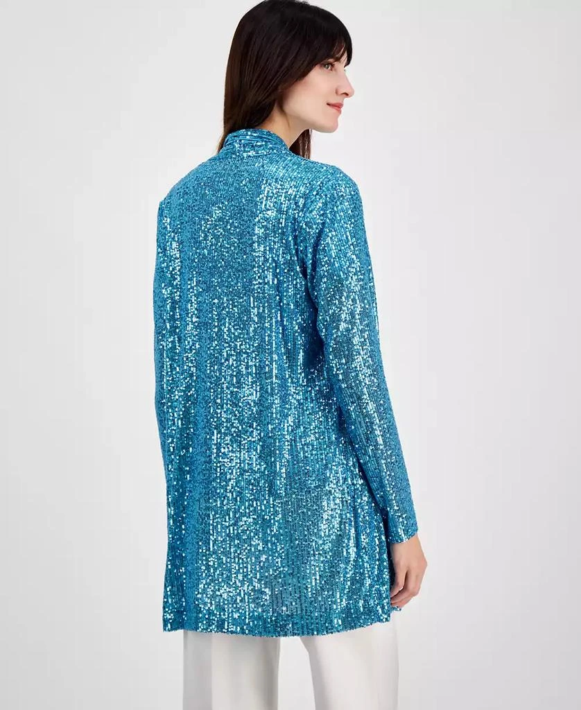 Anne Klein Women's Sequin Embellished Open-Front Jacket 3