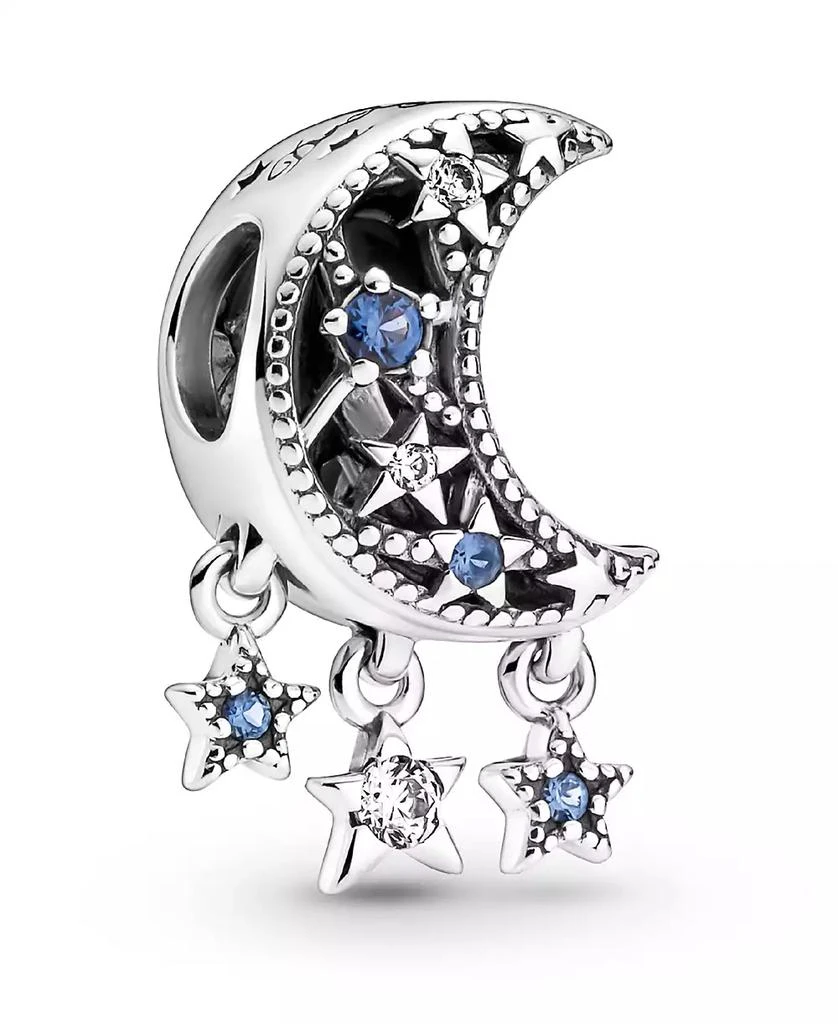 PANDORA Mixed Stone Star Crescent Moon Charm