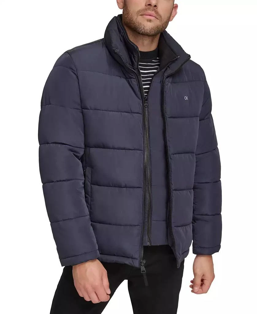 Calvin Klein Men's Puffer With Set In Bib Detail, Created for Macy's 1