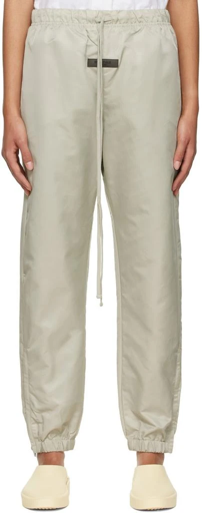 Essentials Green Nylon Track Pants 1