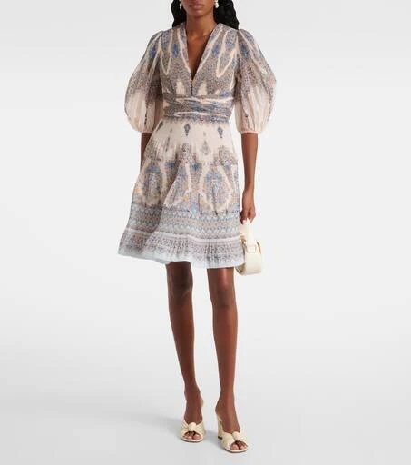 Zimmermann Paisley pleated minidress 2