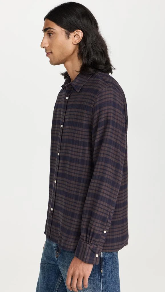 Officine Generale Alex Cotton Twill Check Shirt 3