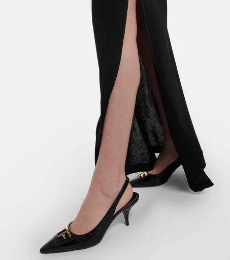 Tom Ford TF croc-effect leather slingback pumps 4
