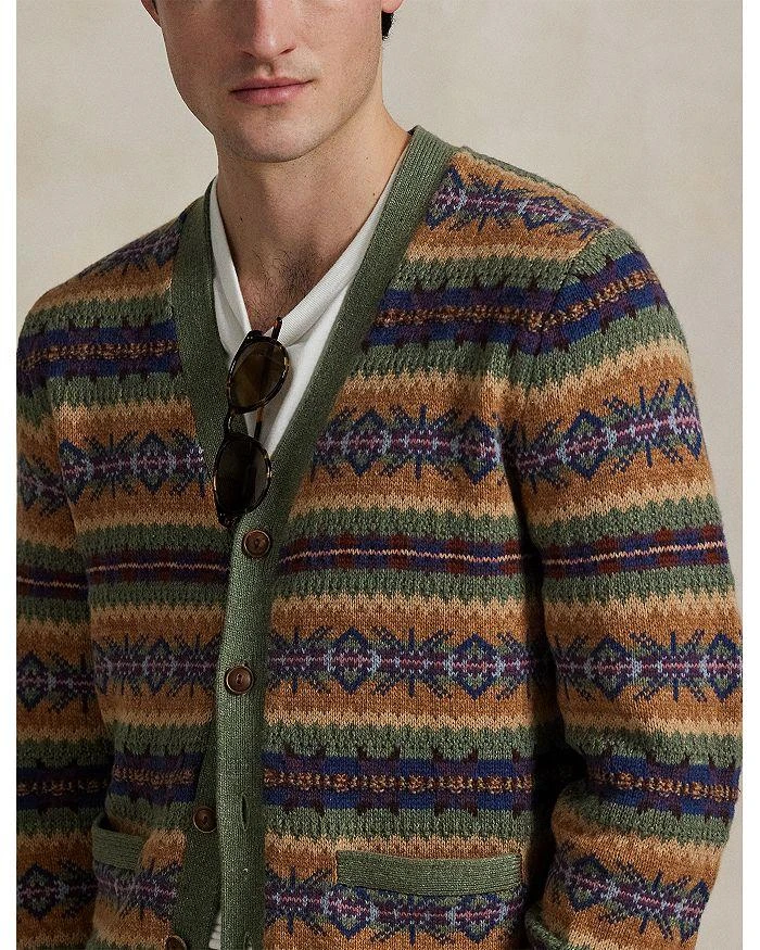 Ralph Lauren Fair Isle Cotton Blend Cardigan 5