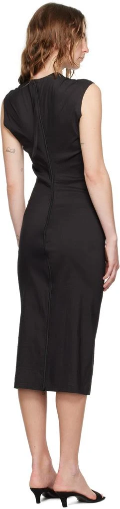 ISSEY MIYAKE Black Membrane Midi Dress 3