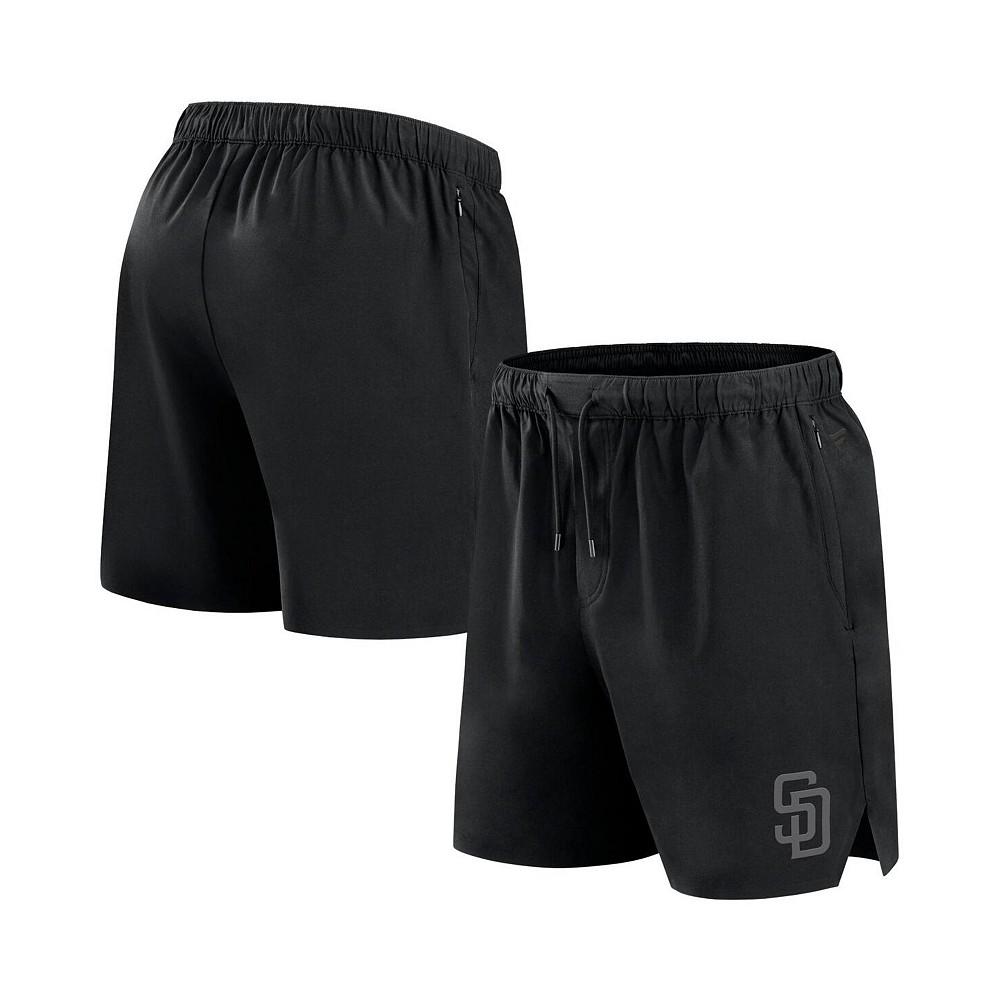 Fanatics Men's Black San Diego Padres Front Office Woven Shorts