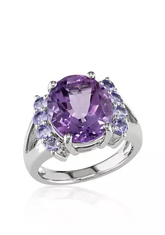 Belk 
Co. Amethyst and Tanzanite Ring in Sterling Silver