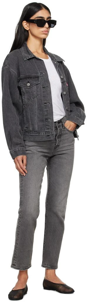 Levi's Gray Wedgie Straight Fit Jeans 4