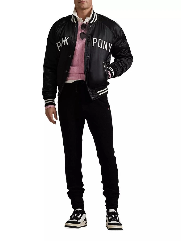 Ralph Lauren Unisex Pink Pony Takihyo Satin Baseball Jacket 2