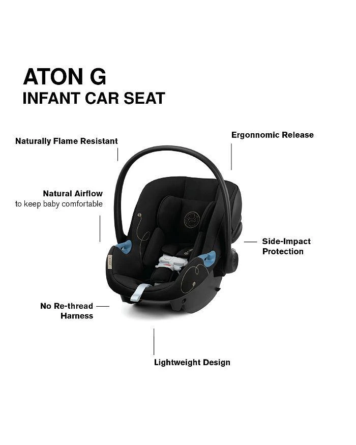 Cybex EOS 5-in-1 Travel System Stroller + Lightweight Aton G Infant Car Seat 3